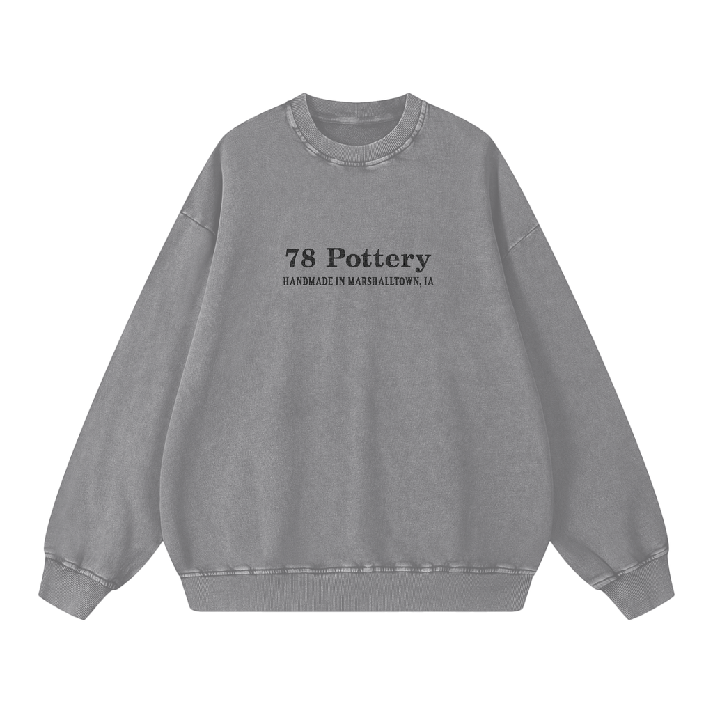 78 Pottery Snow Washed Oversized Sweatshirt