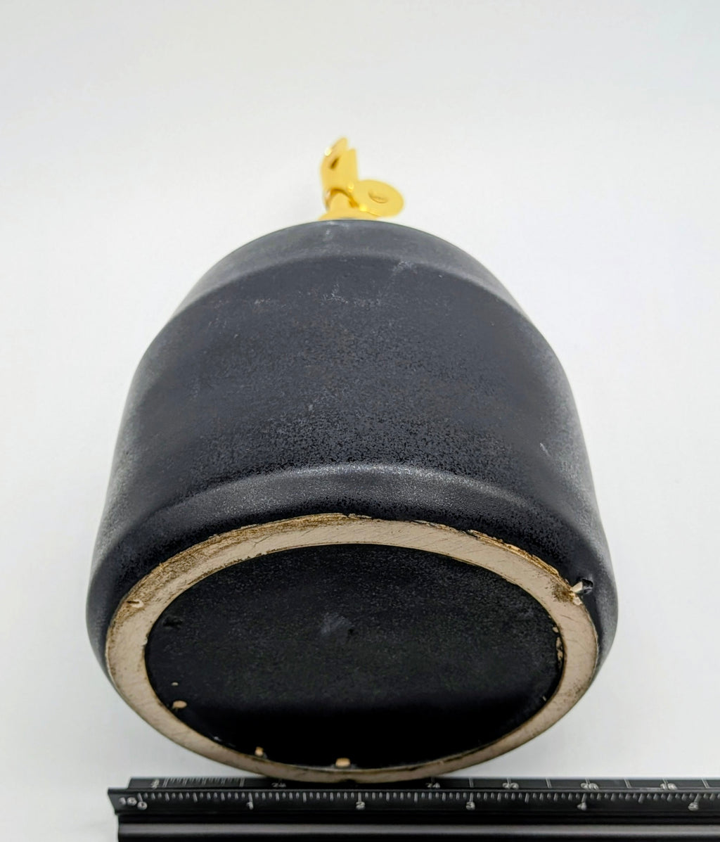 Crackle White and Black Oil or Liquor Pour Bottle
