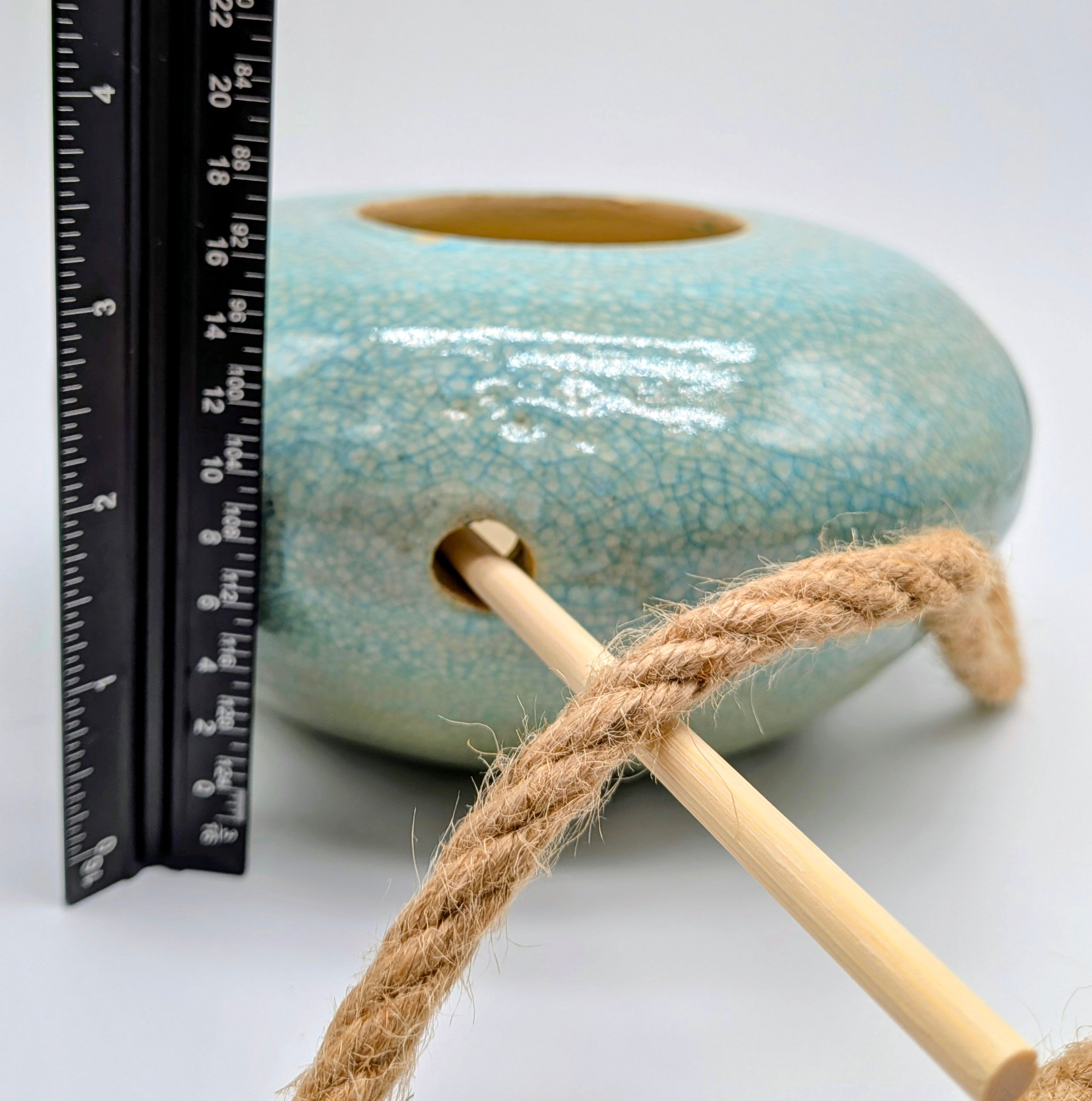 Modern Green Crackle Birdhouse