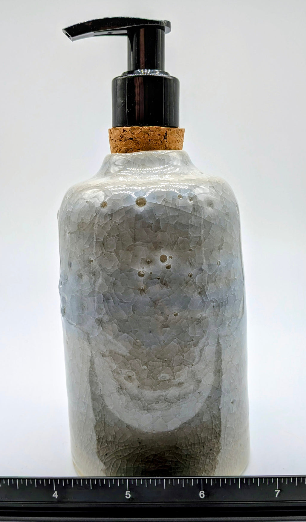 Ice Blue Crackle Soap Dispenser