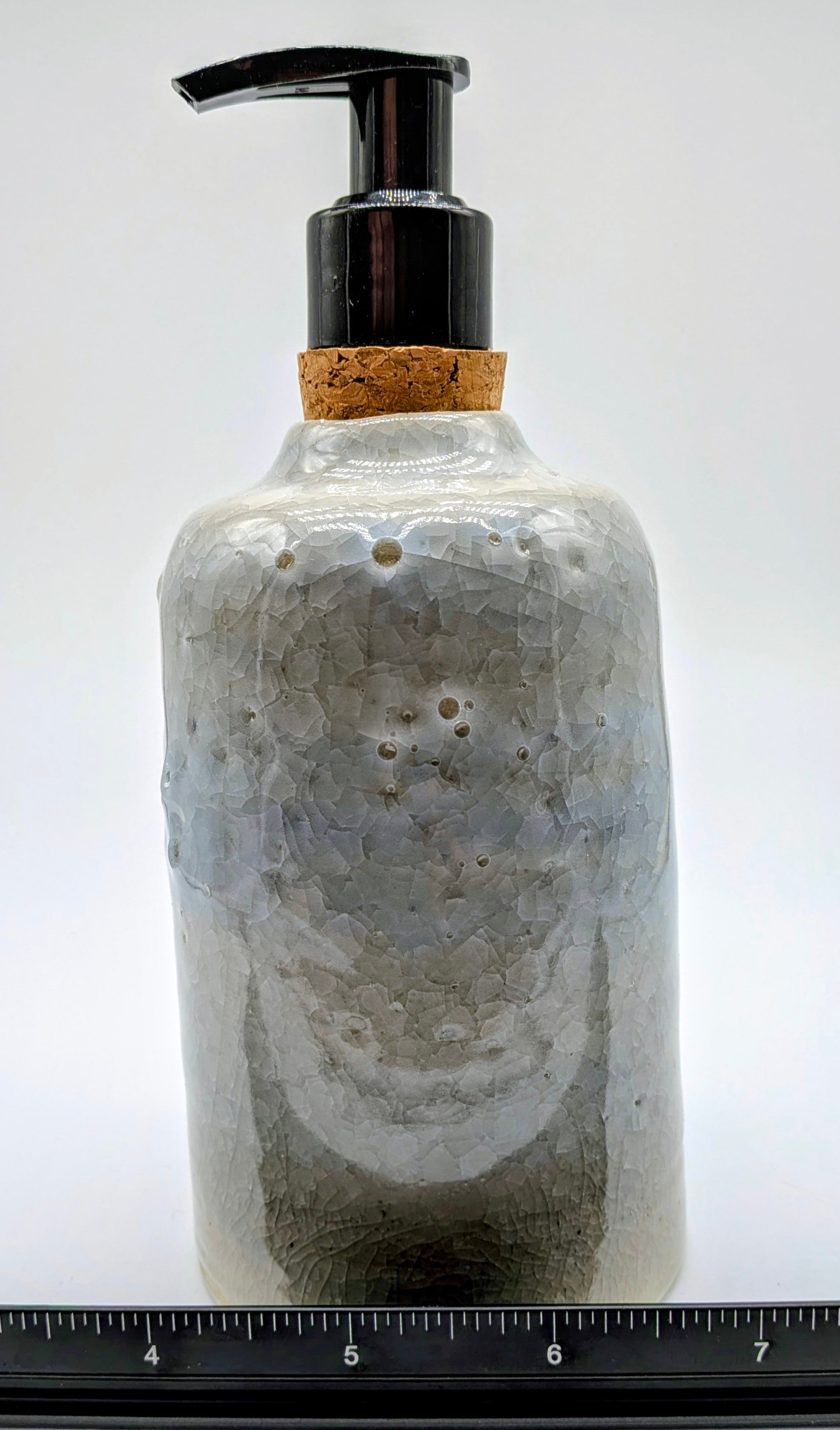 Ice Blue Crackle Soap Dispenser
