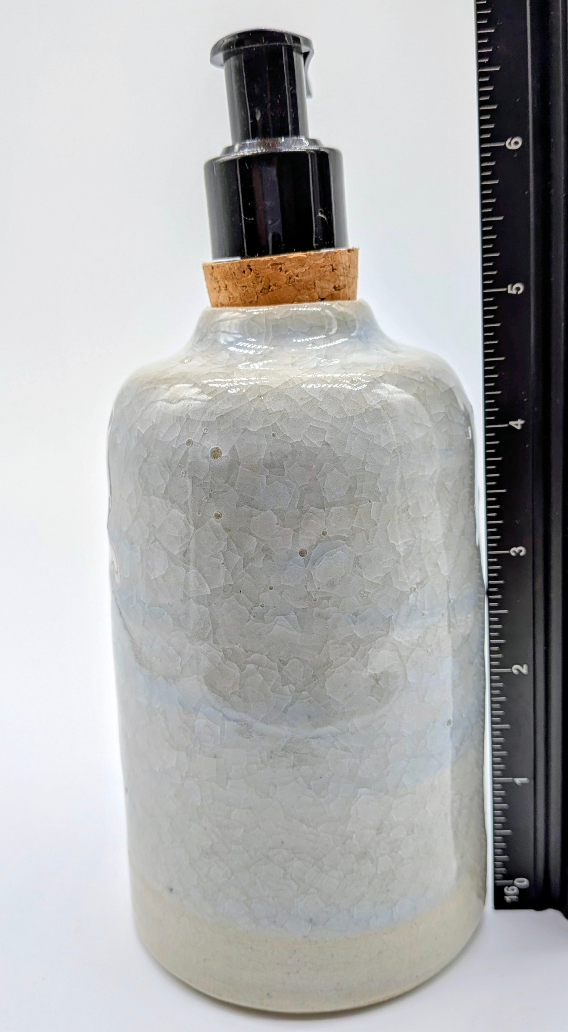 Ice Blue Crackle Soap Dispenser
