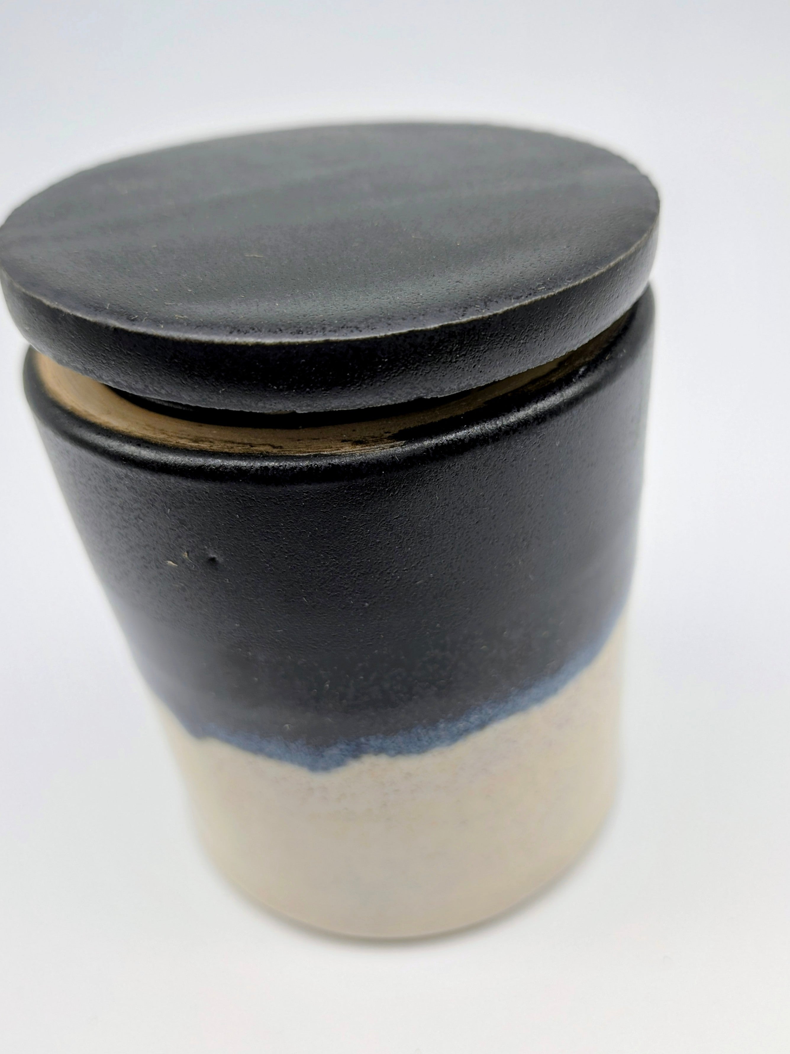 Black and White Match Jar