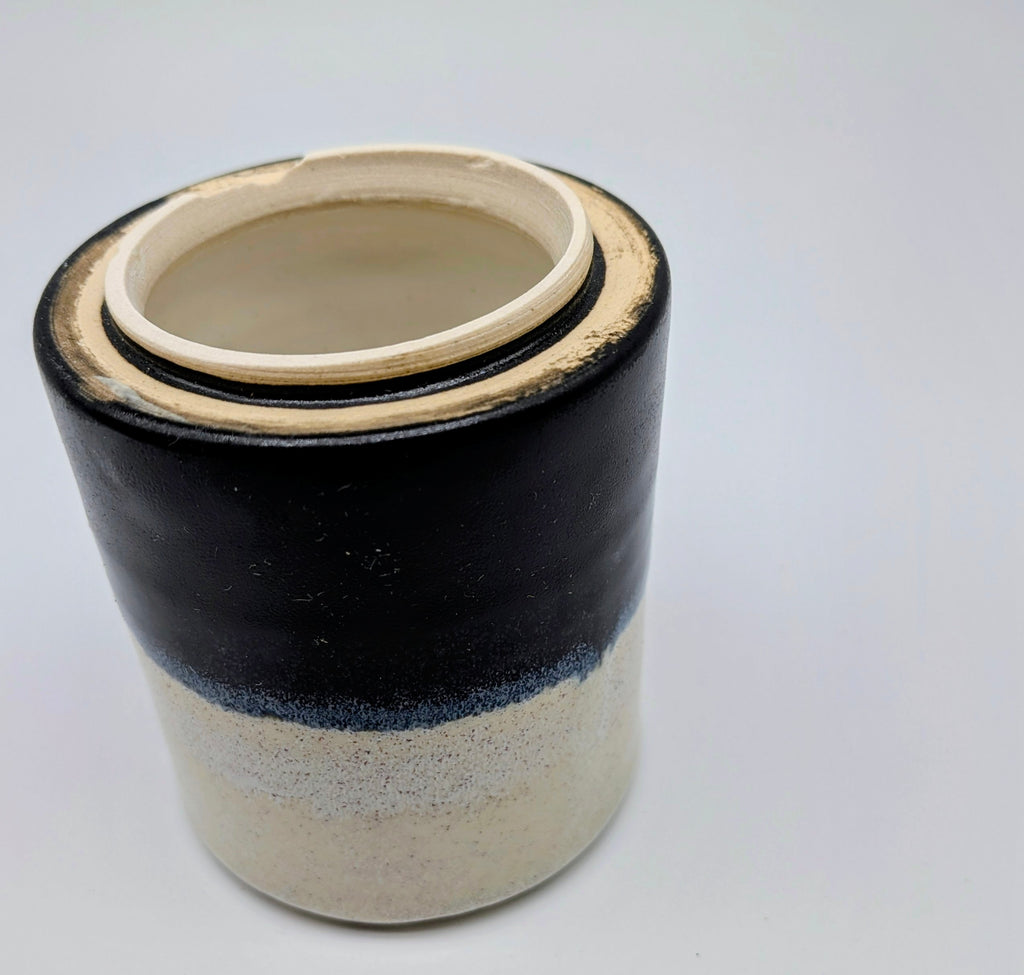 Black and White Match Jar