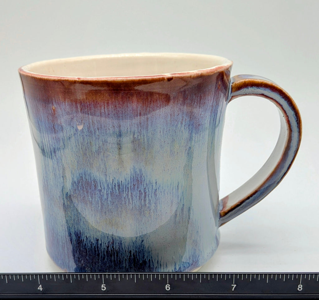 Stormy Porcelain Wheel Thrown Mug 10 Fl OZ