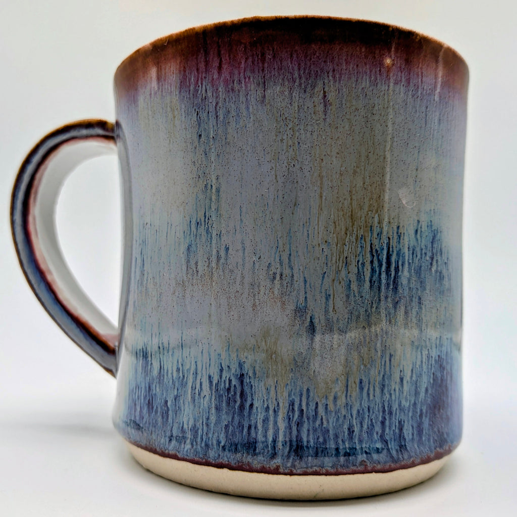 Stormy Porcelain Wheel Thrown Mug 10 Fl OZ