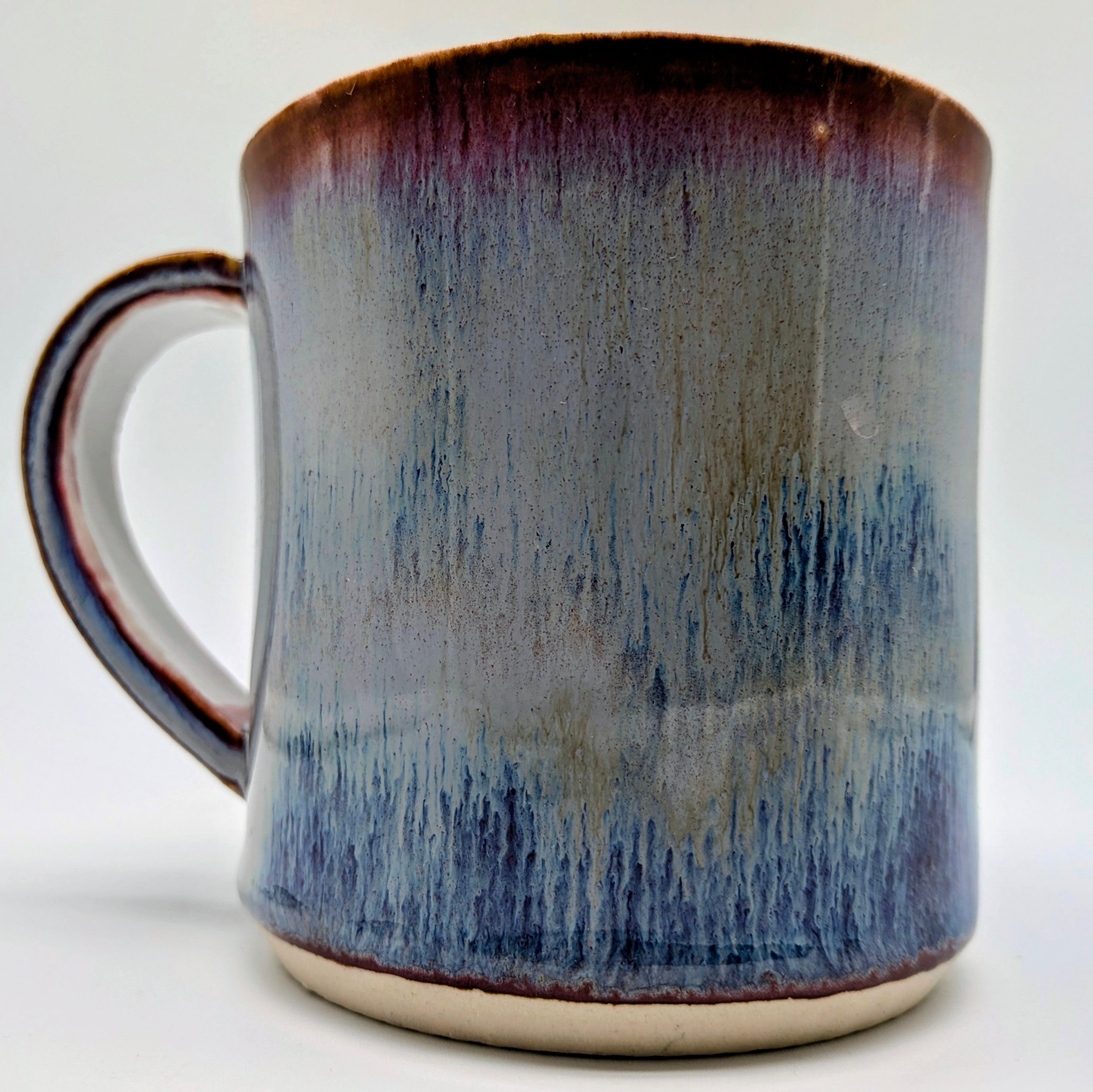 Stormy Porcelain Wheel Thrown Mug 10 Fl OZ