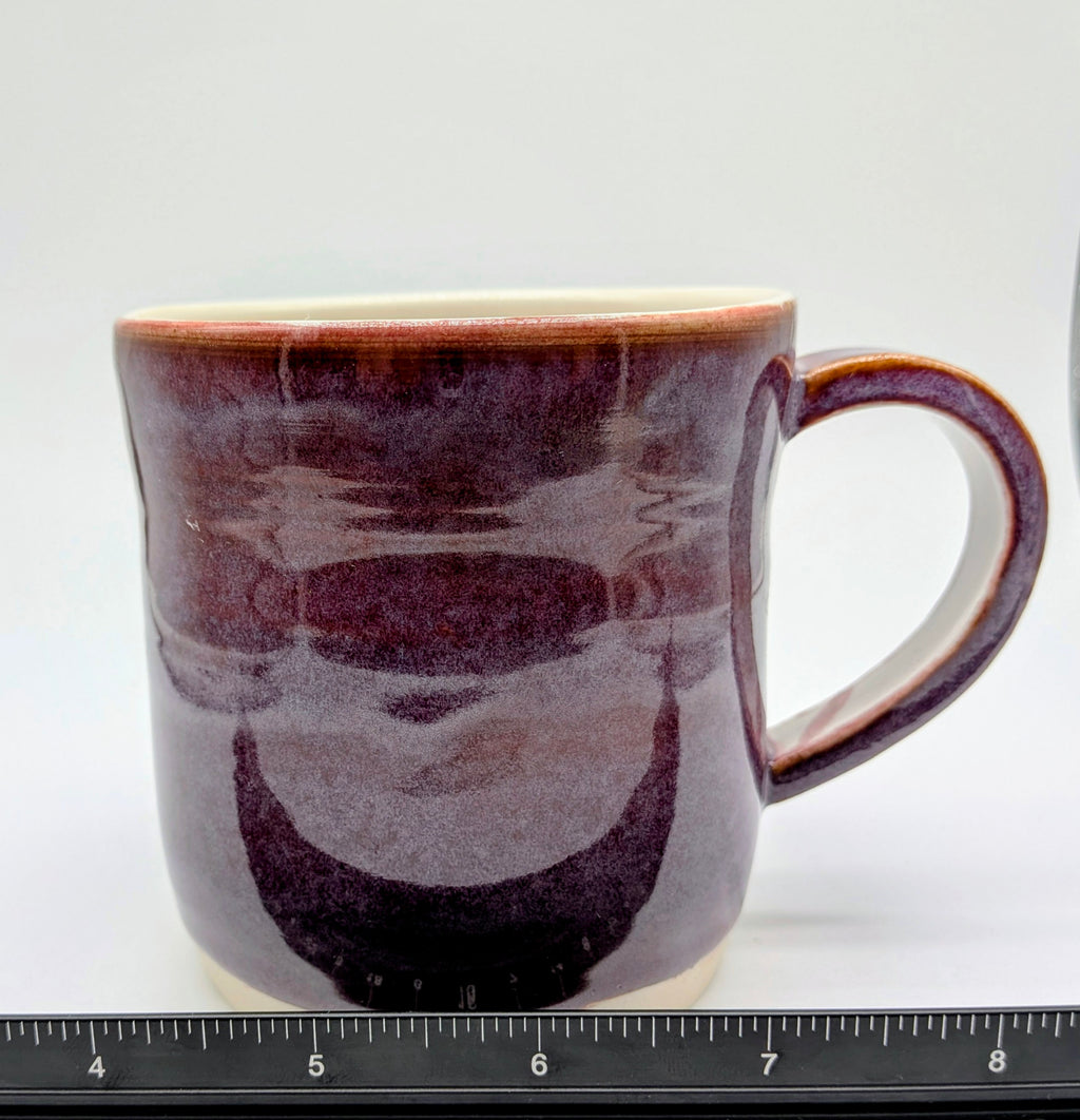 Merlot Porcelain Wheel Thrown Mug 9 Fl OZ