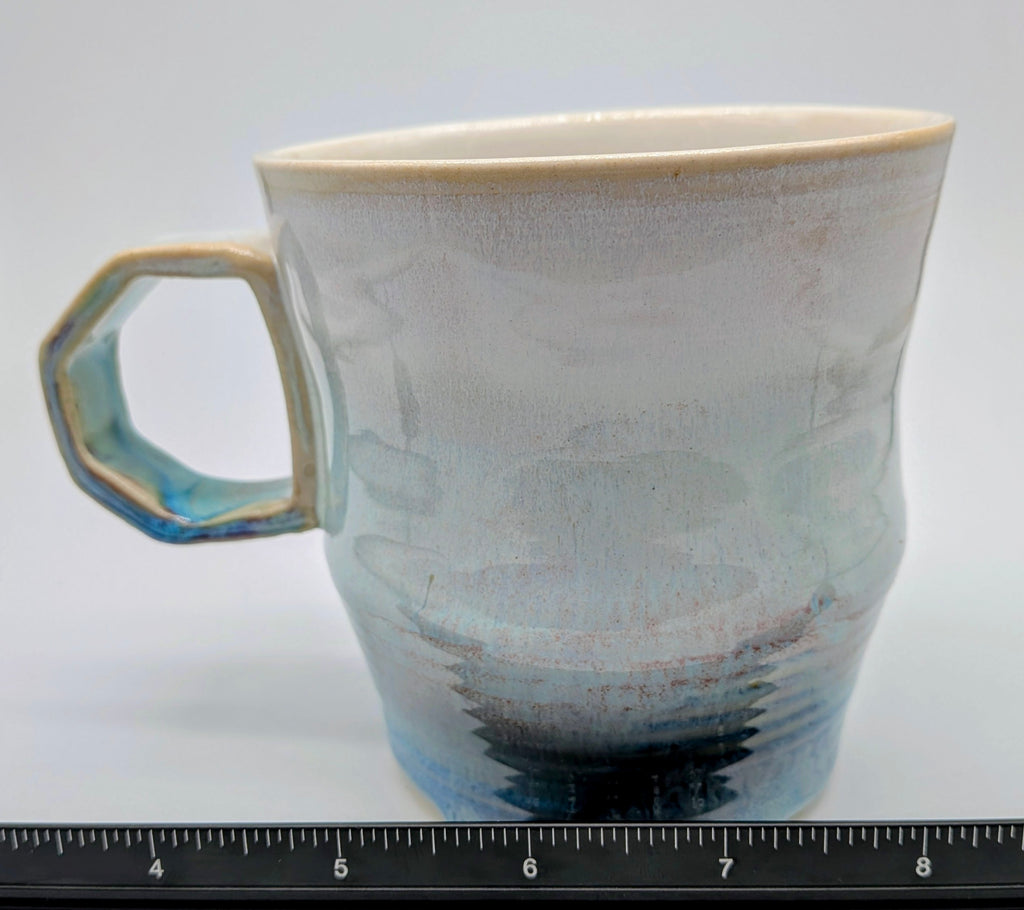 Ghostly Porcelain Wheel Thrown Mug 10 Fl OZ