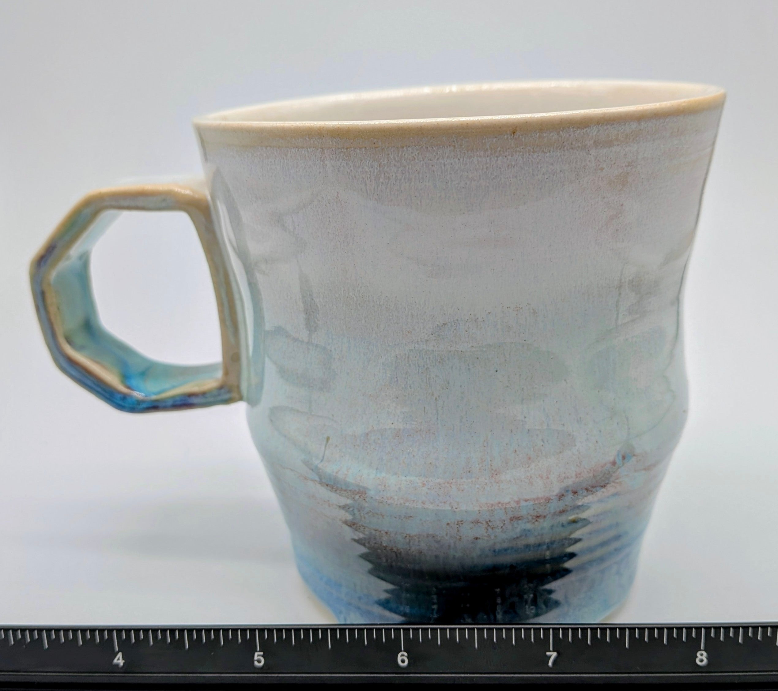 Ghostly Porcelain Wheel Thrown Mug 10 Fl OZ