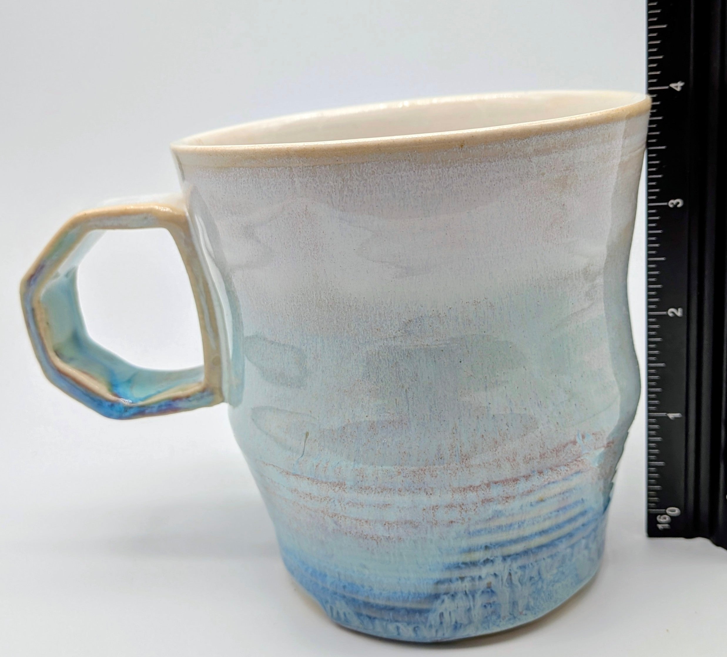 Ghostly Porcelain Wheel Thrown Mug 10 Fl OZ