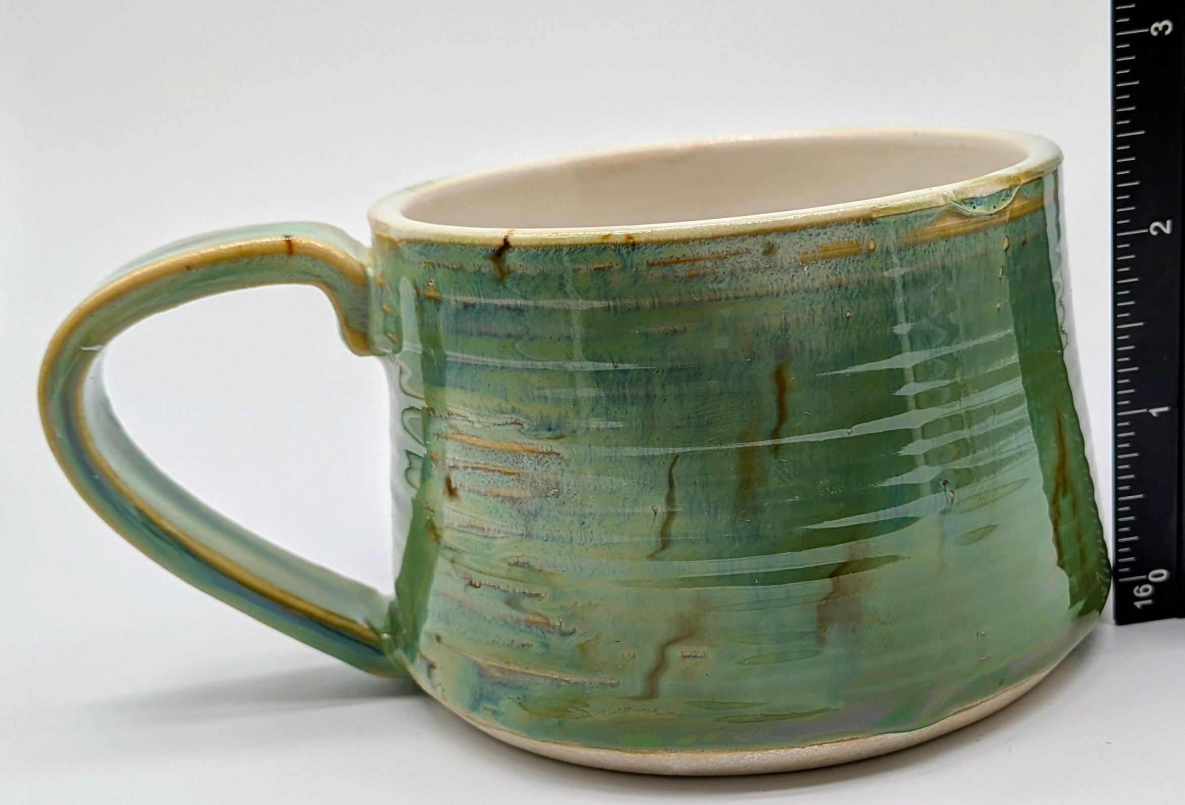 Lagoon Porcelain Wheel Thrown Mug 8 Fl OZ