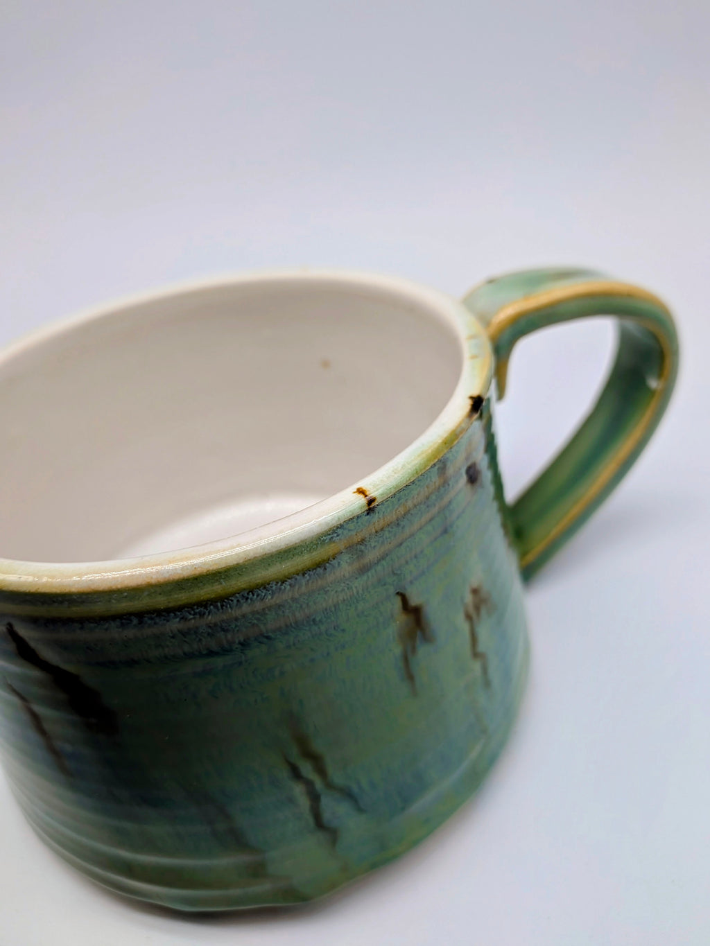 Lagoon Porcelain Wheel Thrown Mug 8 Fl OZ
