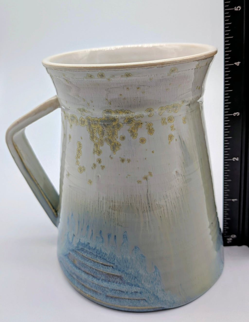 Crystaline Porcelain Wheel Thrown Coffee Tea Mug 10 Fl OZ