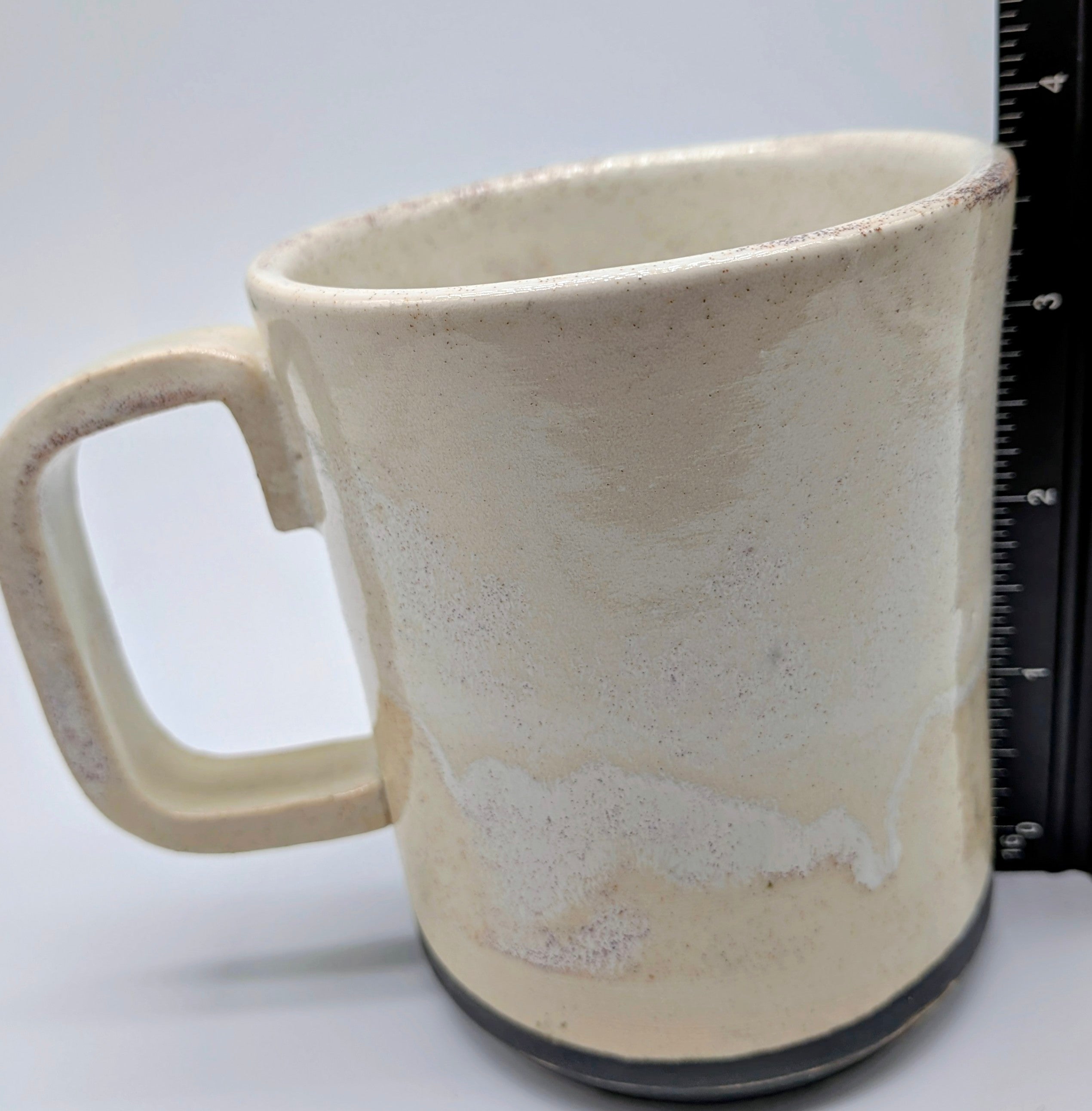 Sand Porcelain Wheel Thrown Coffee Tea Mug 10 Fl OZ