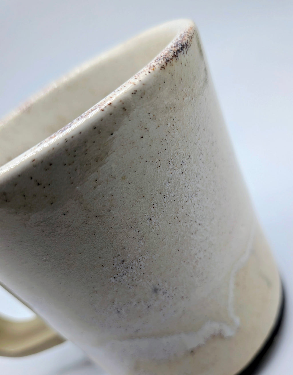 Sand Porcelain Wheel Thrown Coffee Tea Mug 10 Fl OZ