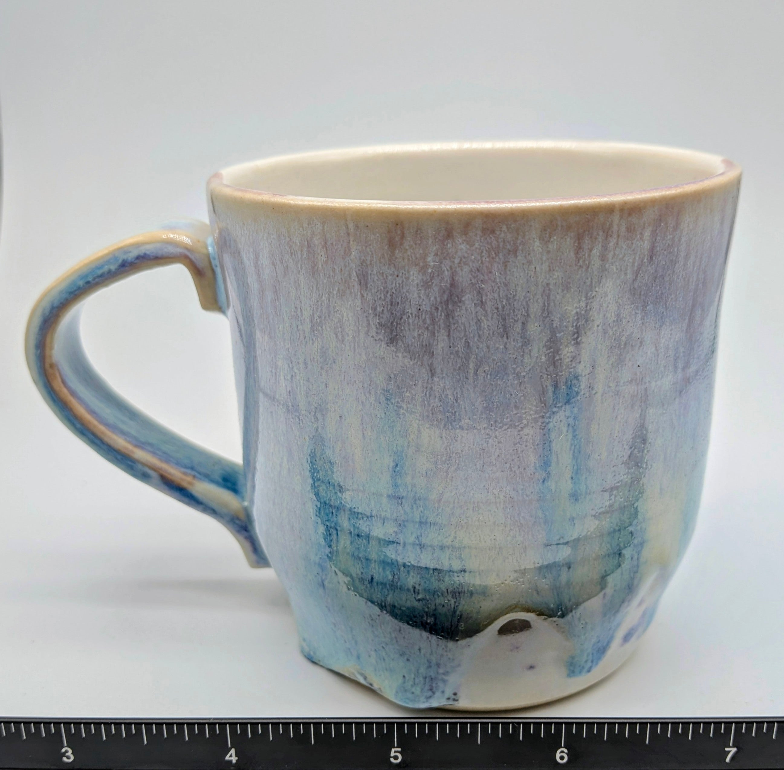 Pastel Porcelain Wheel Thrown Coffee Tea Mug 10 fl oz