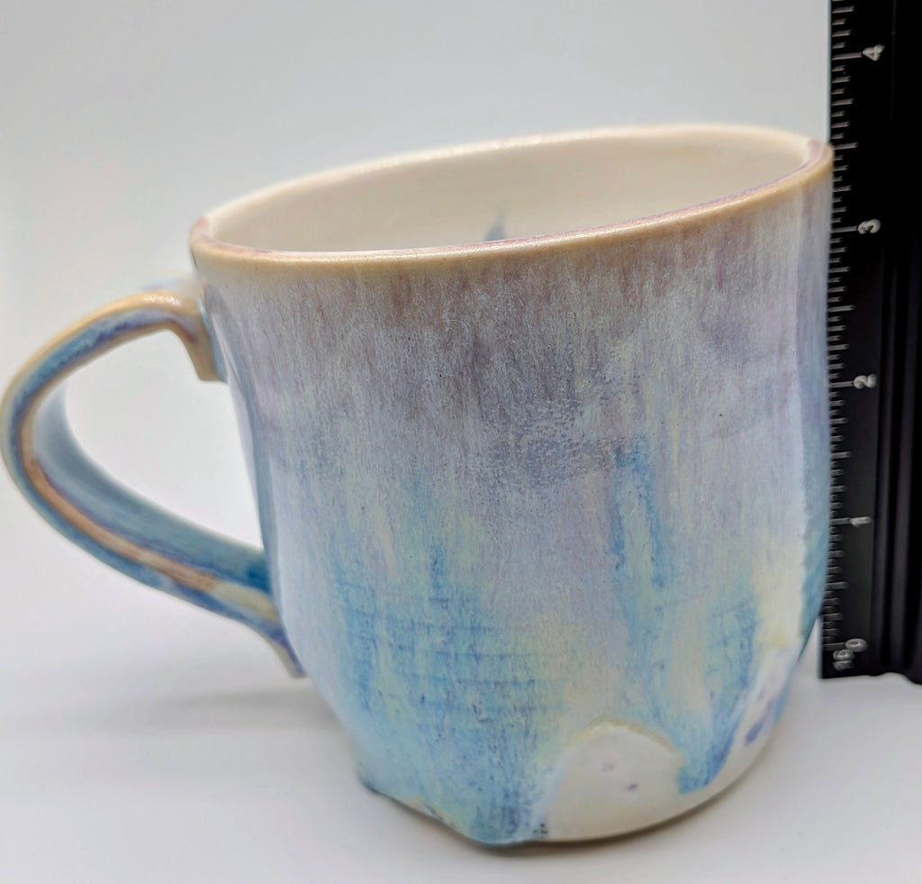 Pastel Porcelain Wheel Thrown Coffee Tea Mug 10 fl oz