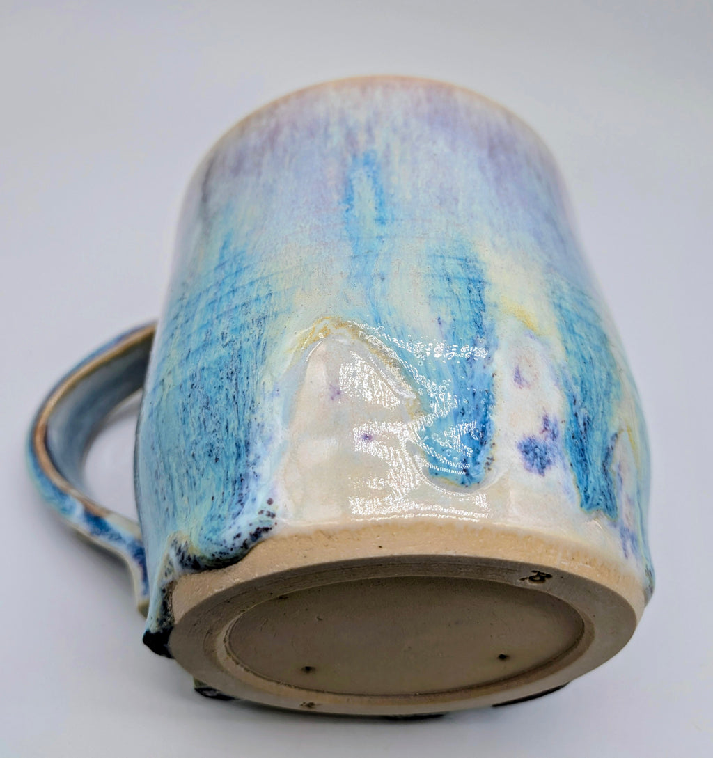 Pastel Porcelain Wheel Thrown Coffee Tea Mug 10 fl oz