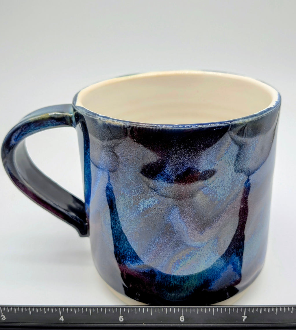 Nebula Porcelain Wheel Thrown Coffee Tea Mug 9 Fl Oz