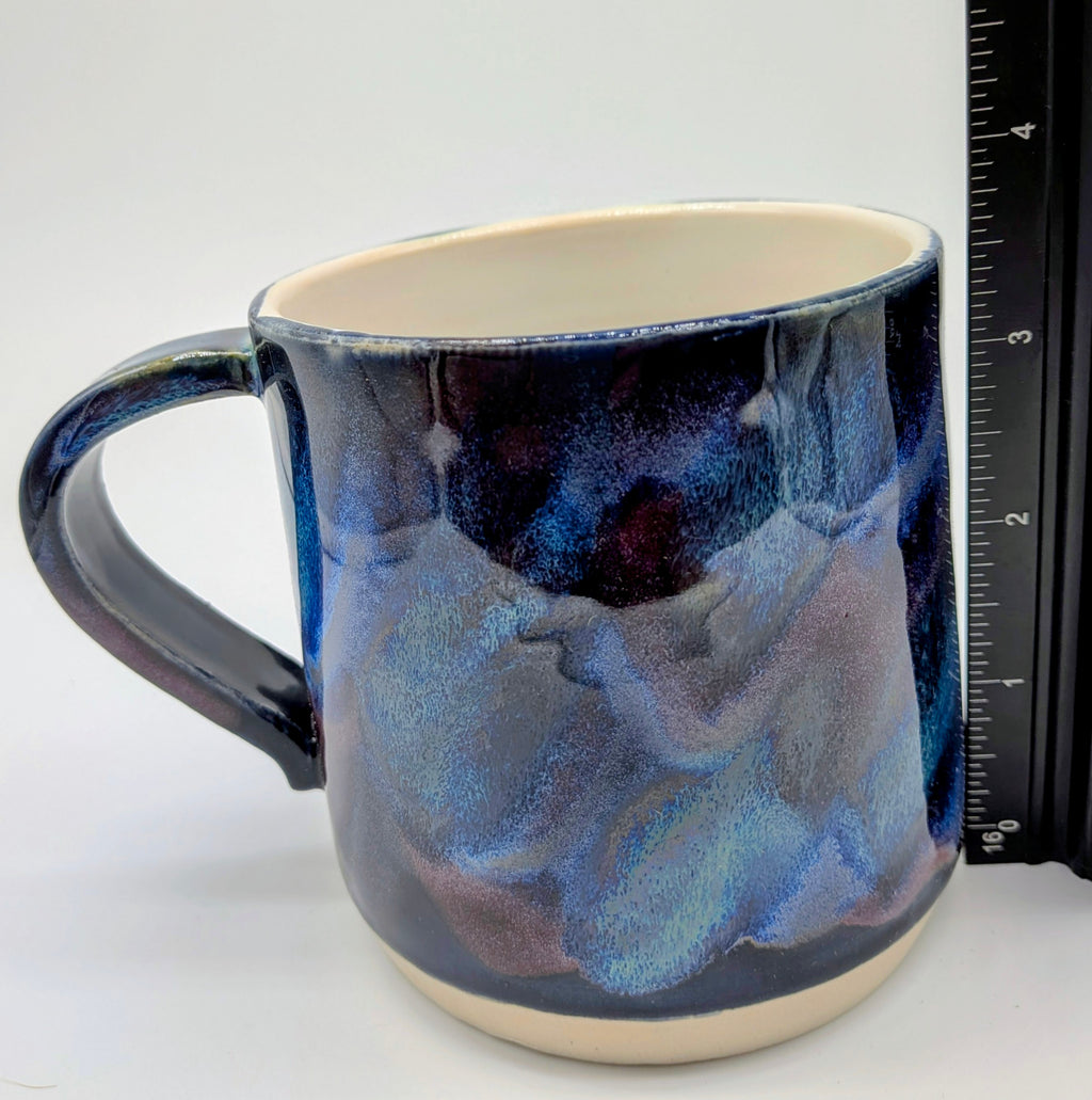 Nebula Porcelain Wheel Thrown Coffee Tea Mug 9 Fl Oz