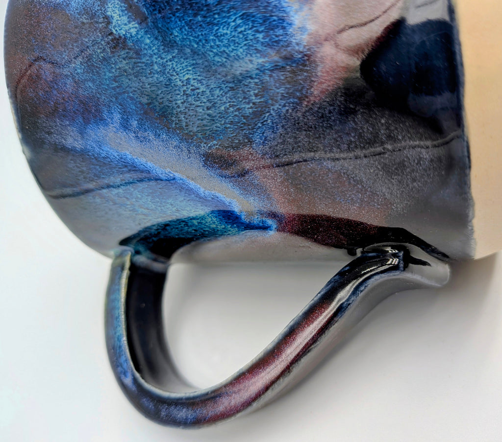 Nebula Porcelain Wheel Thrown Coffee Tea Mug 9 Fl Oz