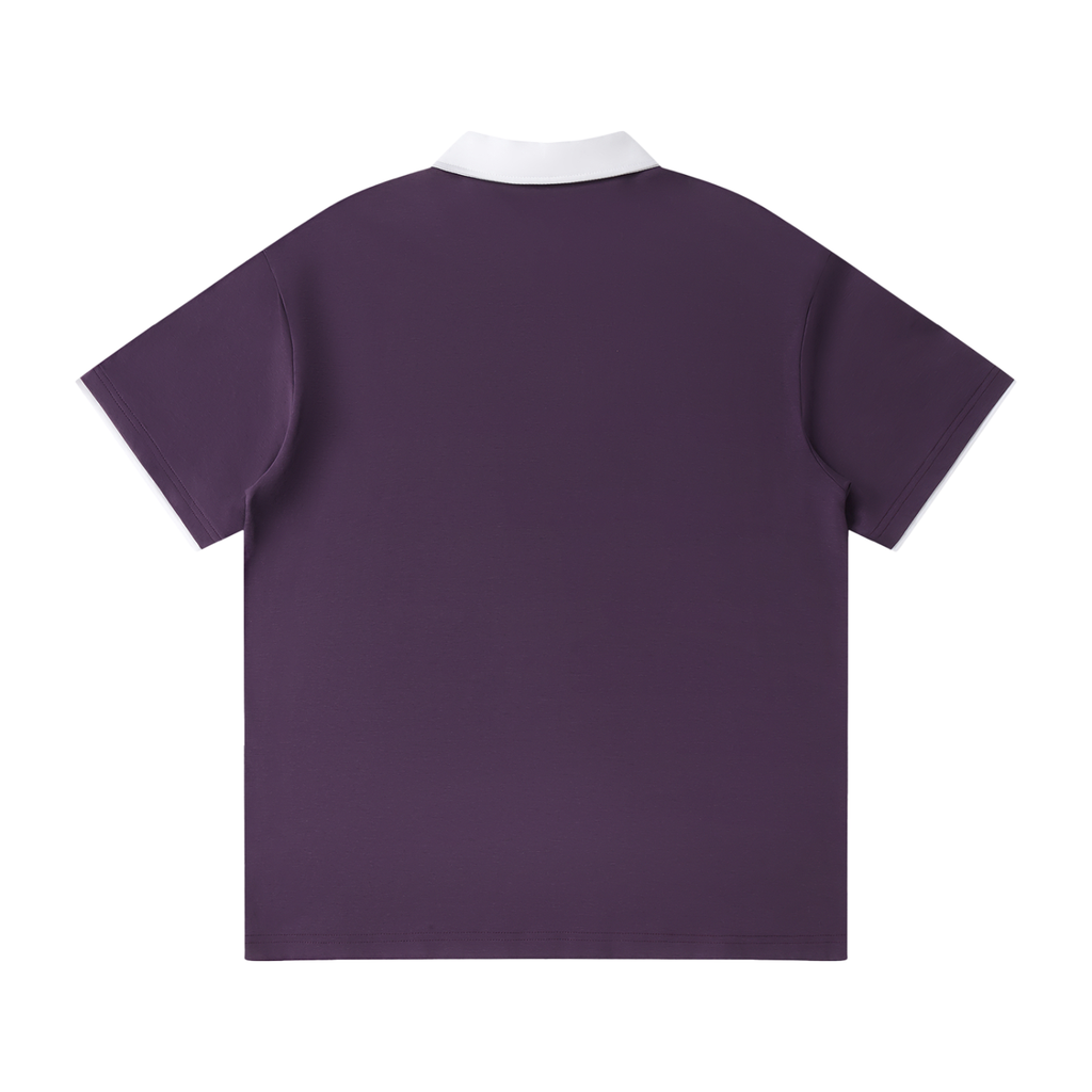 Aubergine Collared Polo Shirt