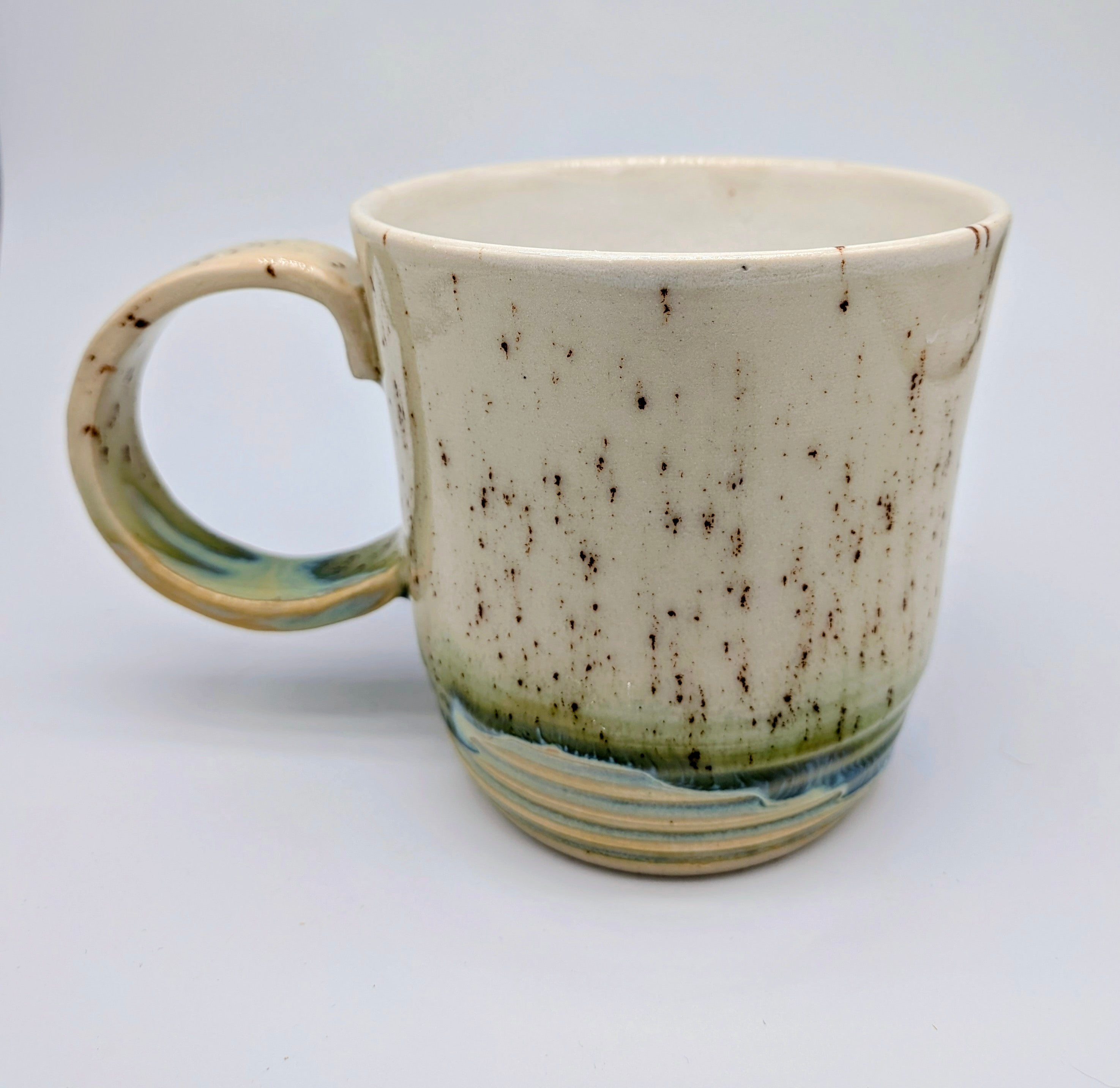 8 oz Speckled Moss Porclain Mug